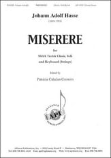 Miserere in C minor SSAA Choral Score cover